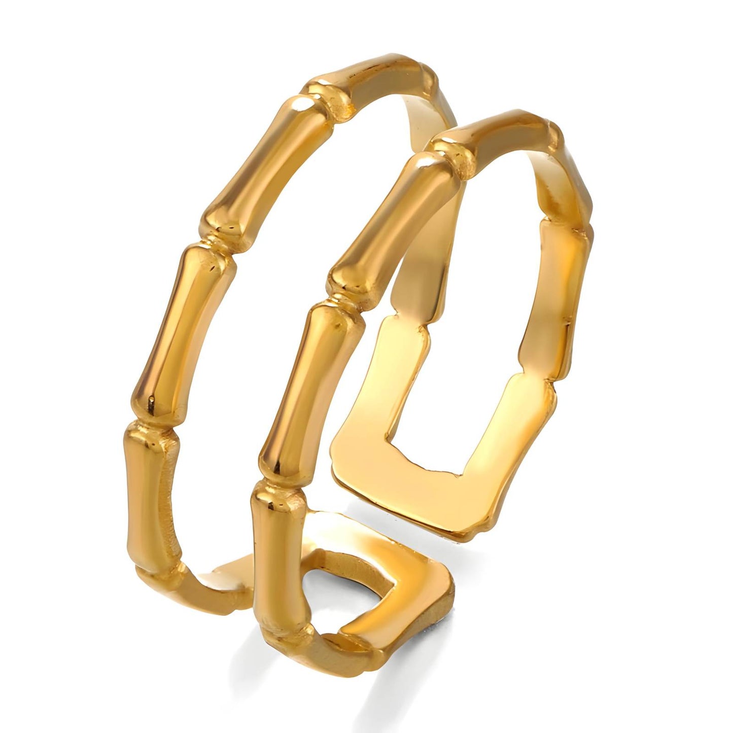 18K gold plated Stainless steel finger ring, Mashalla