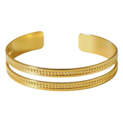 18K gold plated Stainless steel bracelet, Mashalla