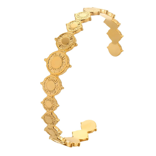 18K gold plated Stainless steel bracelet, Mashalla