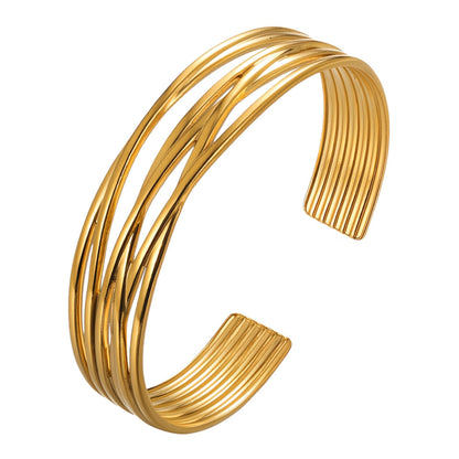 18K gold plated Stainless steel bracelet, Mashalla