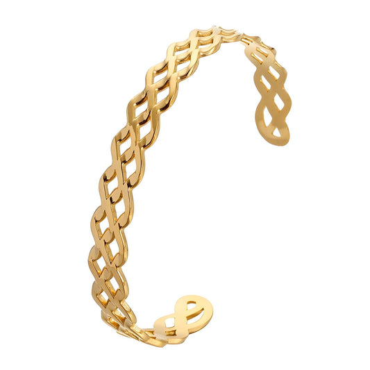 18K gold plated Stainless steel bracelet, Mashalla