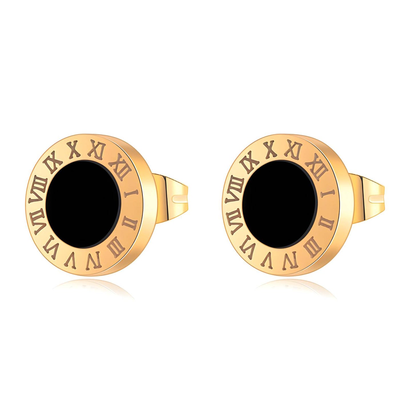 18K gold plated Stainless steel earrings, Mashalla