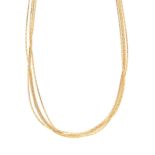 18K gold plated Stainless steel necklace, Mashalla