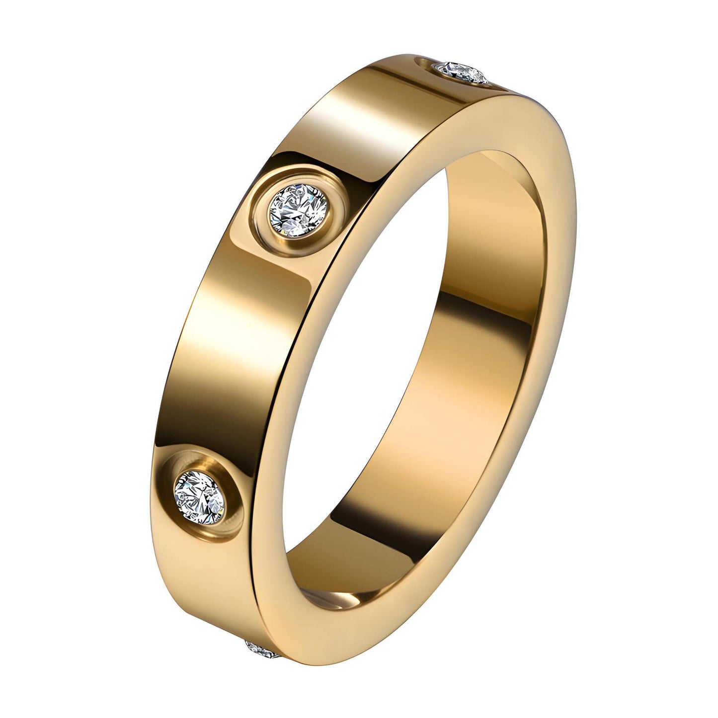 18K gold plated Stainless steel finger ring, Mashalla