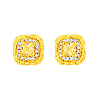 18K gold plated Stainless steel earrings, Mashalla