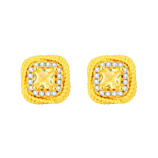 18K gold plated Stainless steel earrings, Mashalla