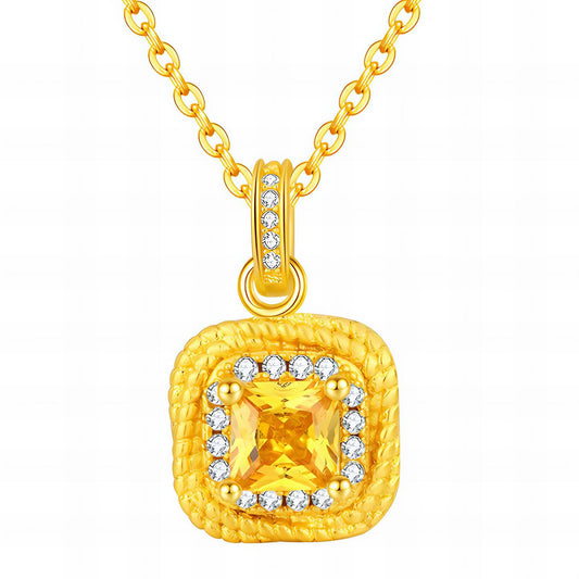 18K gold plated Stainless steel necklace, Mashalla