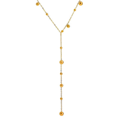 18K gold plated Stainless steel necklace, Mashalla