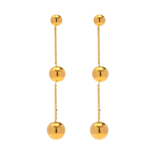 18K gold plated Stainless steel earrings, Mashalla