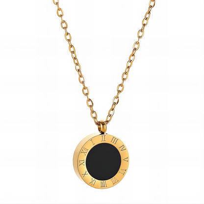 18K gold plated Stainless steel necklace, Mashalla