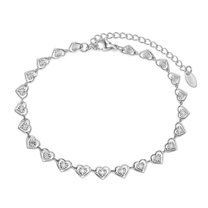 Stainless steel  Hearts bracelet, Mashalla