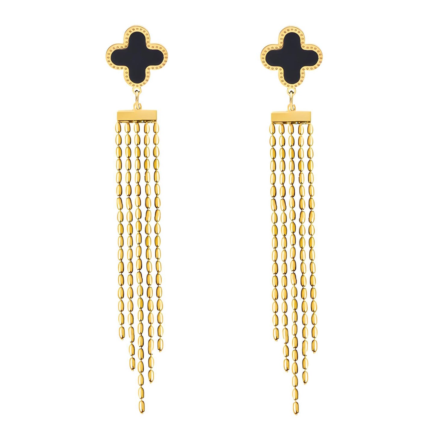 18K gold plated Stainless steel earrings, Mashalla