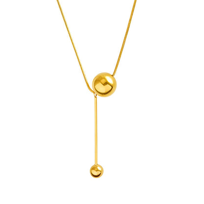 18K gold plated Stainless steel necklace, Mashalla