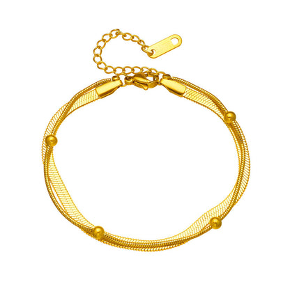 18K gold plated Stainless steel bracelet, Mashalla