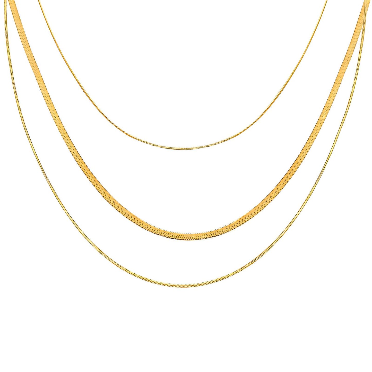 18K gold plated Stainless steel necklace, Mashalla