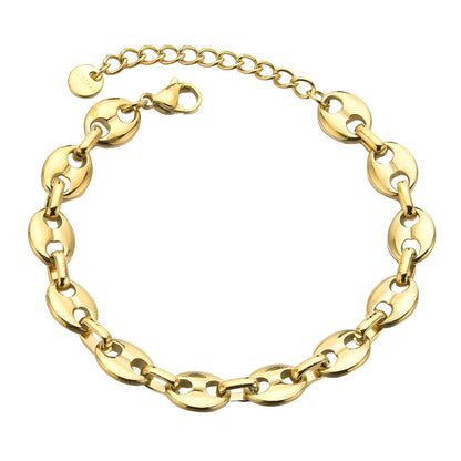 18K gold plated Stainless steel bracelet, Mashalla