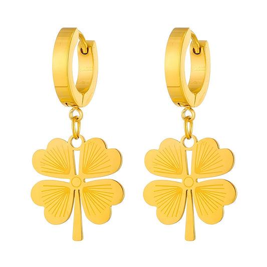 18K gold plated Stainless steel earrings, Mashalla