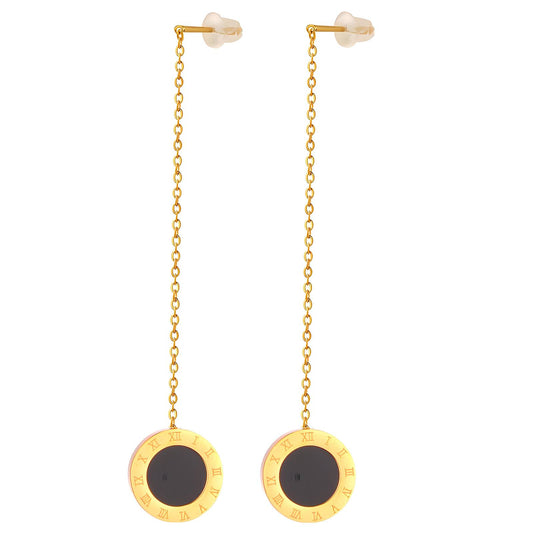 18K gold plated Stainless steel earrings, Mashalla