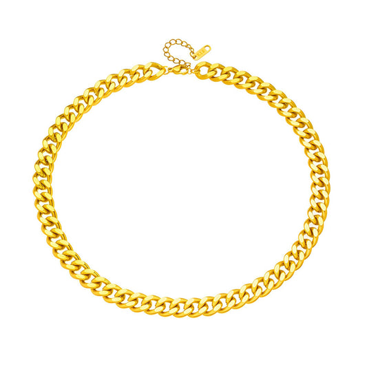 18K gold plated Stainless steel necklace, Mashalla