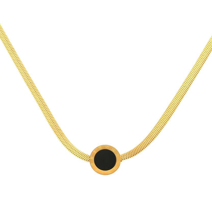 18K gold plated Stainless steel necklace, Mashalla