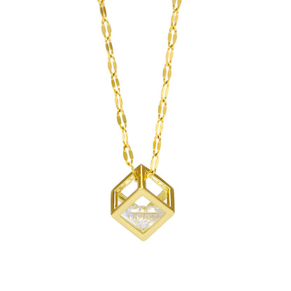 18K gold plated Stainless steel necklace, Mashalla