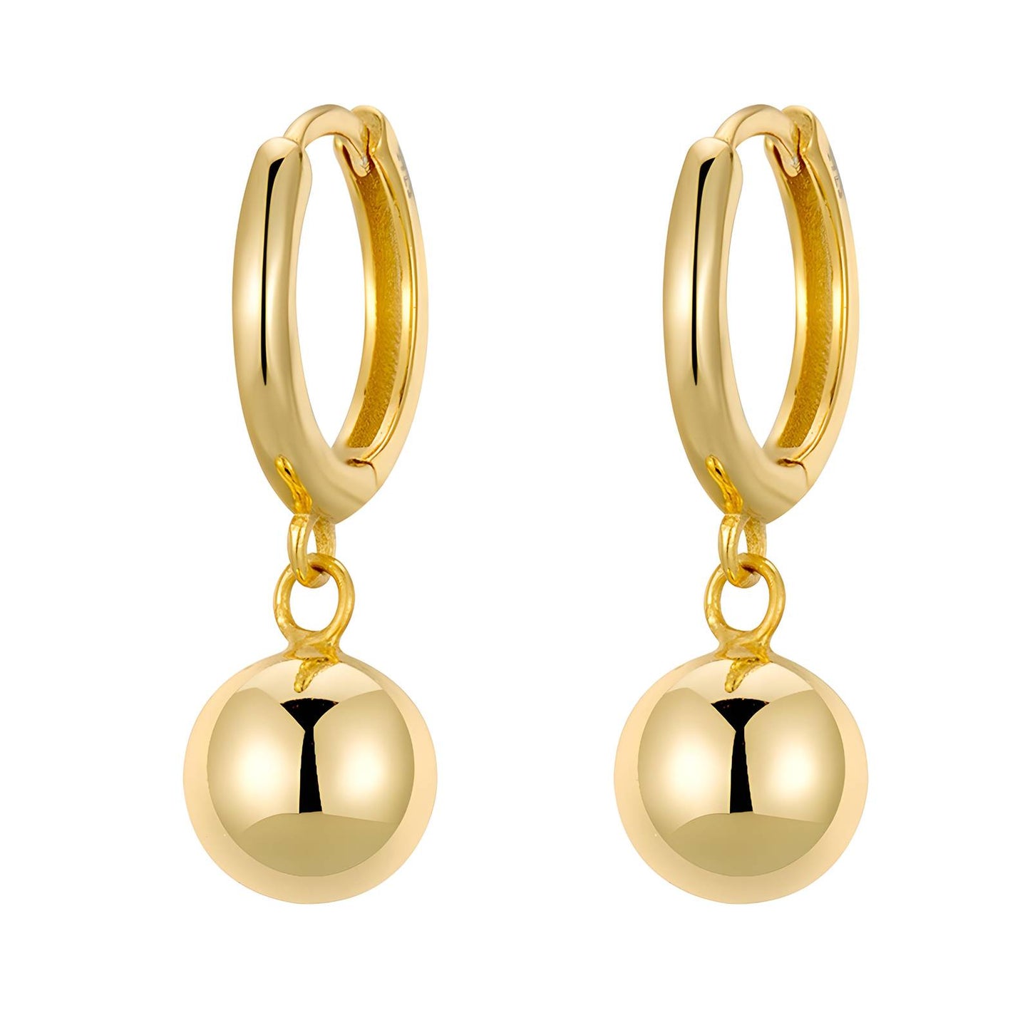 18K gold plated Stainless steel earrings, Mashalla