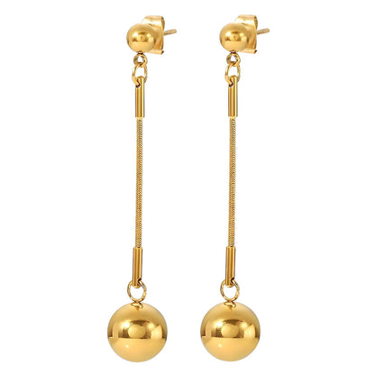 18K gold plated Stainless steel earrings, Mashalla