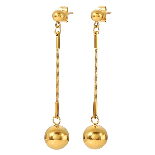 18K gold plated Stainless steel earrings, Mashalla