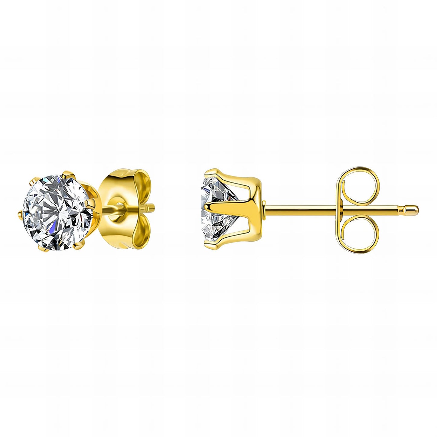 18K gold plated Stainless steel earrings, Mashalla