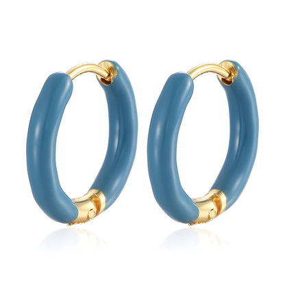 18K gold plated Stainless steel earrings, Mashalla