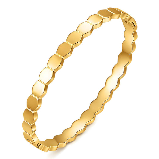 18K gold plated Stainless steel bracelet, Mashalla