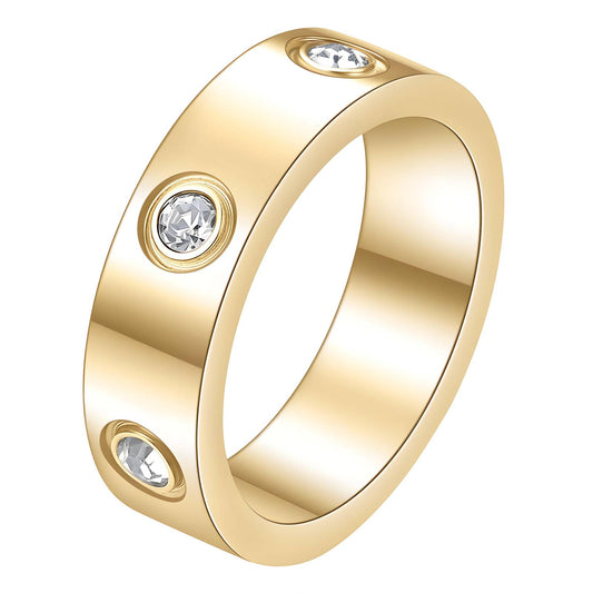 18K gold plated Stainless steel finger ring, Mashalla