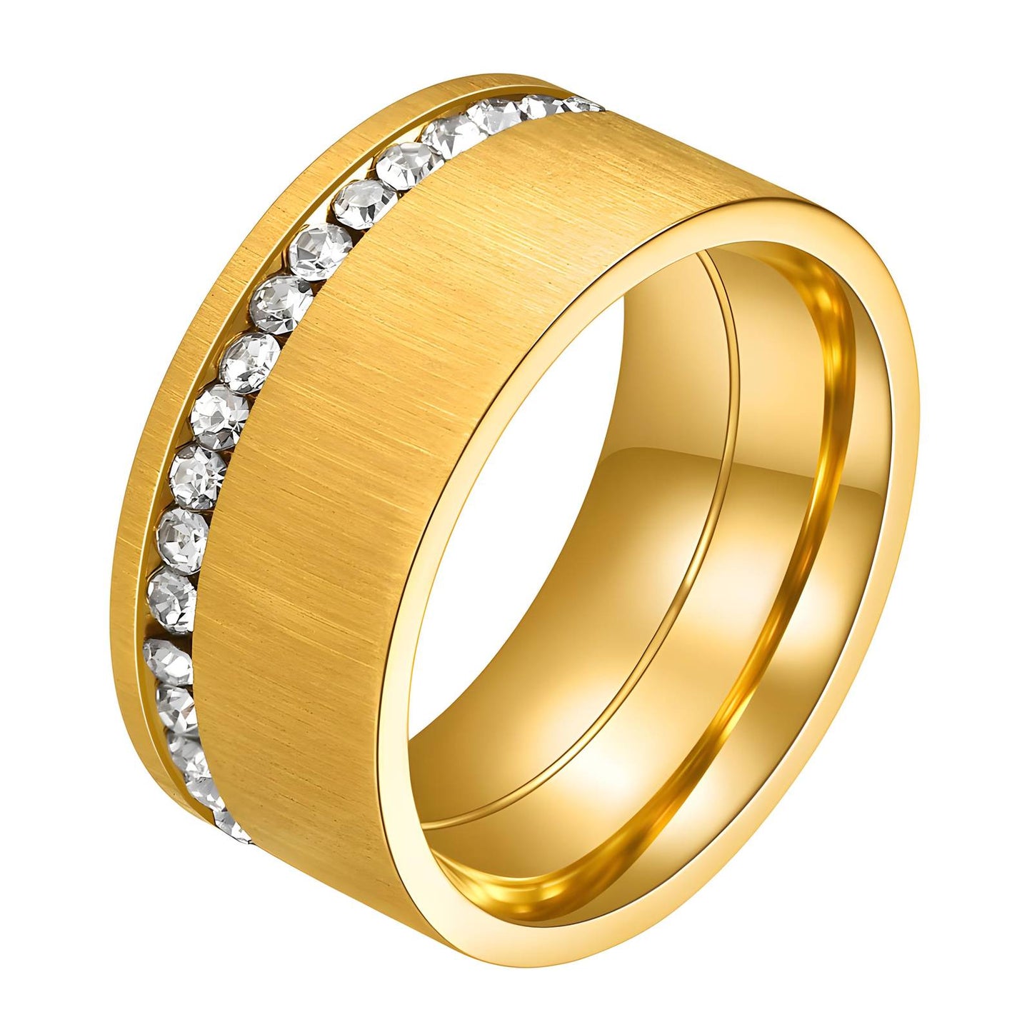 18K gold plated Stainless steel finger ring, Mashalla