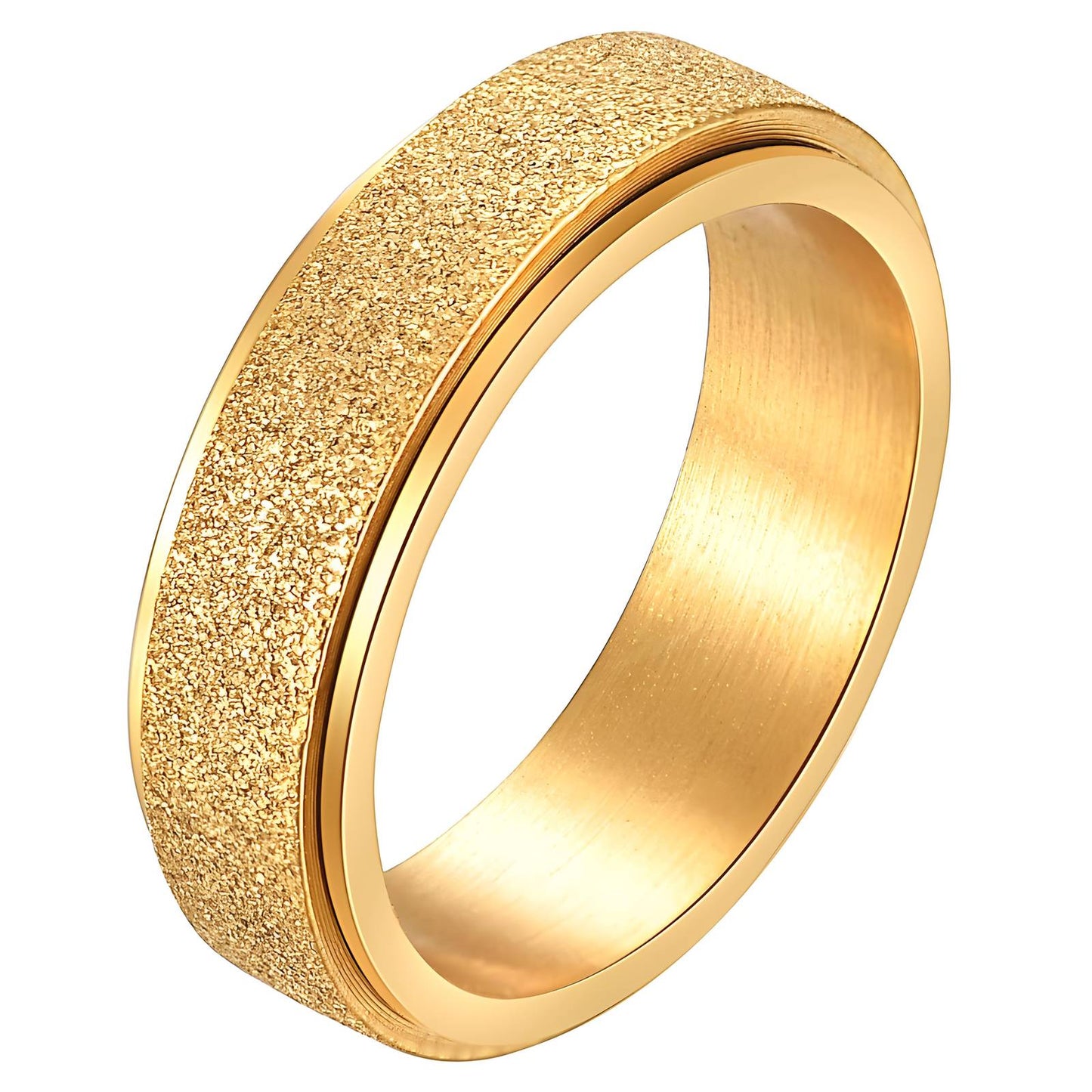 18K gold plated Stainless steel finger ring, Mashalla