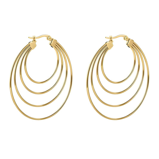 18K gold plated Stainless steel earrings, Mashalla