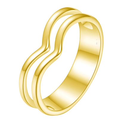 18K gold plated Stainless steel finger ring, Mashalla