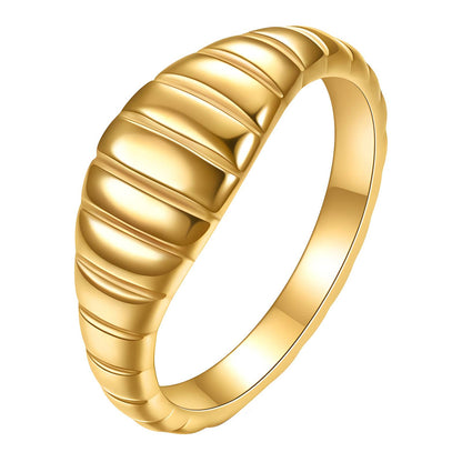 18K gold plated Stainless steel finger ring, Mashalla