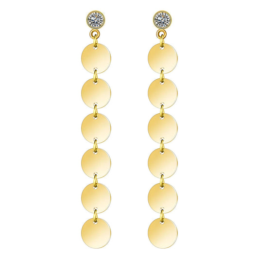 18K gold plated Stainless steel earrings, Mashalla