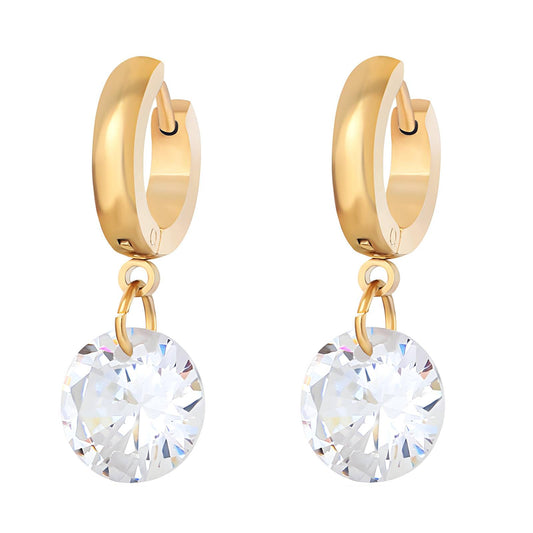 18K gold plated Stainless steel earrings, Mashalla