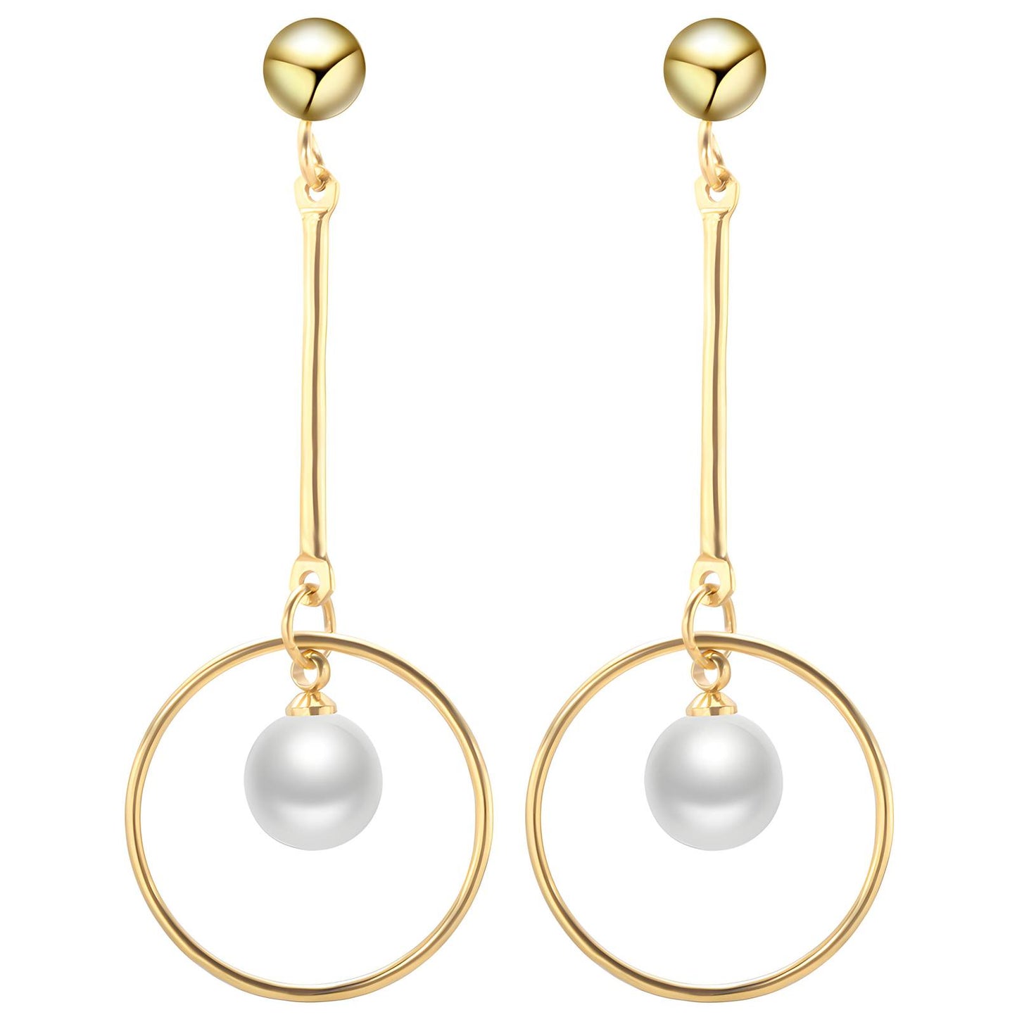 18K gold plated Stainless steel earrings, Mashalla