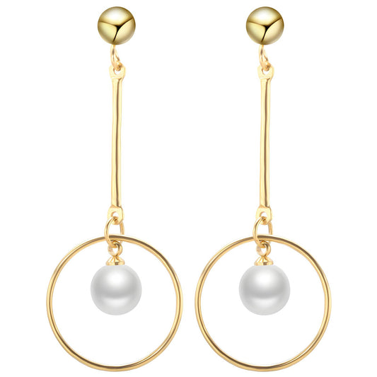 18K gold plated Stainless steel earrings, Mashalla