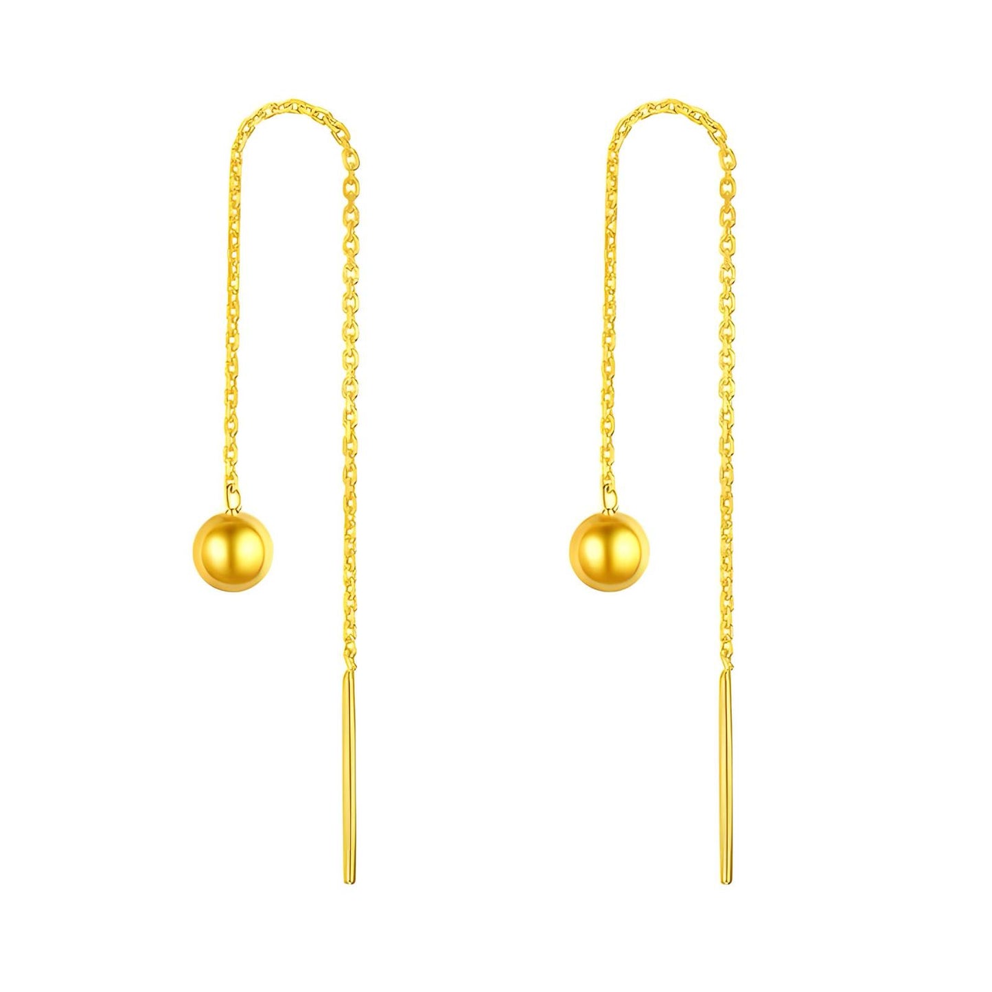 18K gold plated Stainless steel earrings, Mashalla