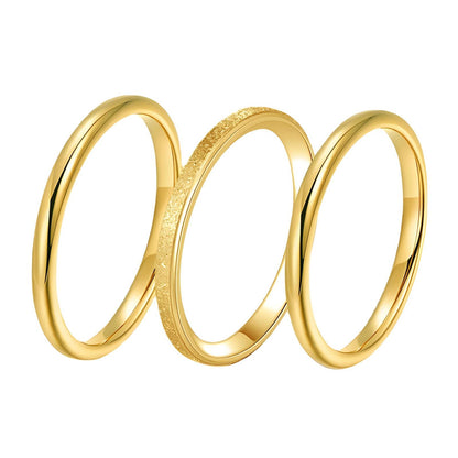 18K gold plated Stainless steel finger ring, Mashalla