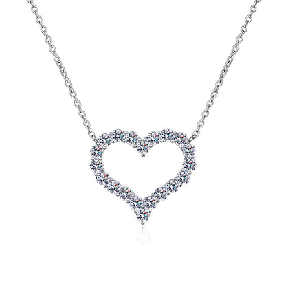 Stainless steel  Heart necklace, Mashalla