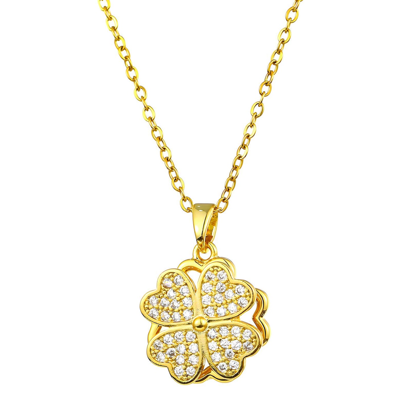 18K gold plated Stainless steel necklace, Mashalla