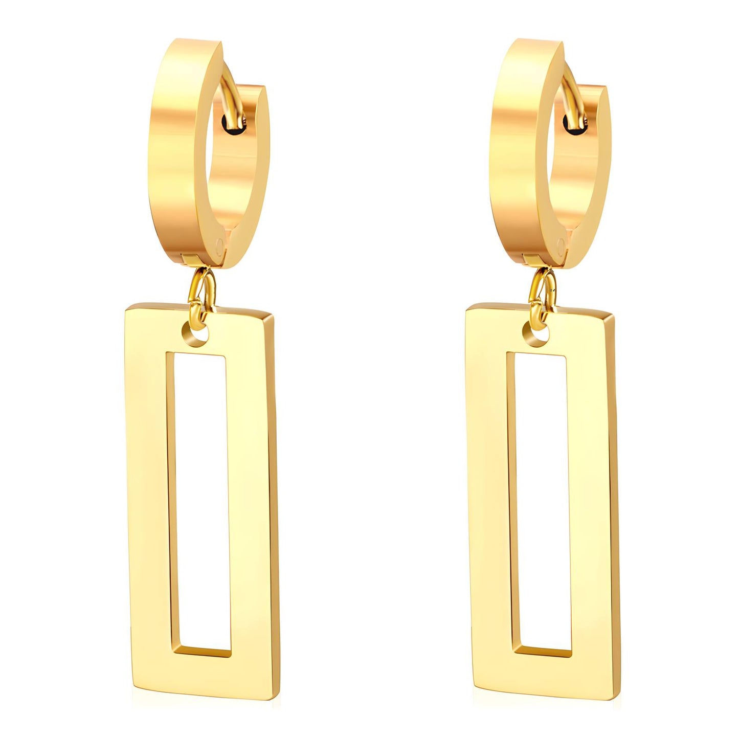 18K gold plated Stainless steel earrings, Mashalla