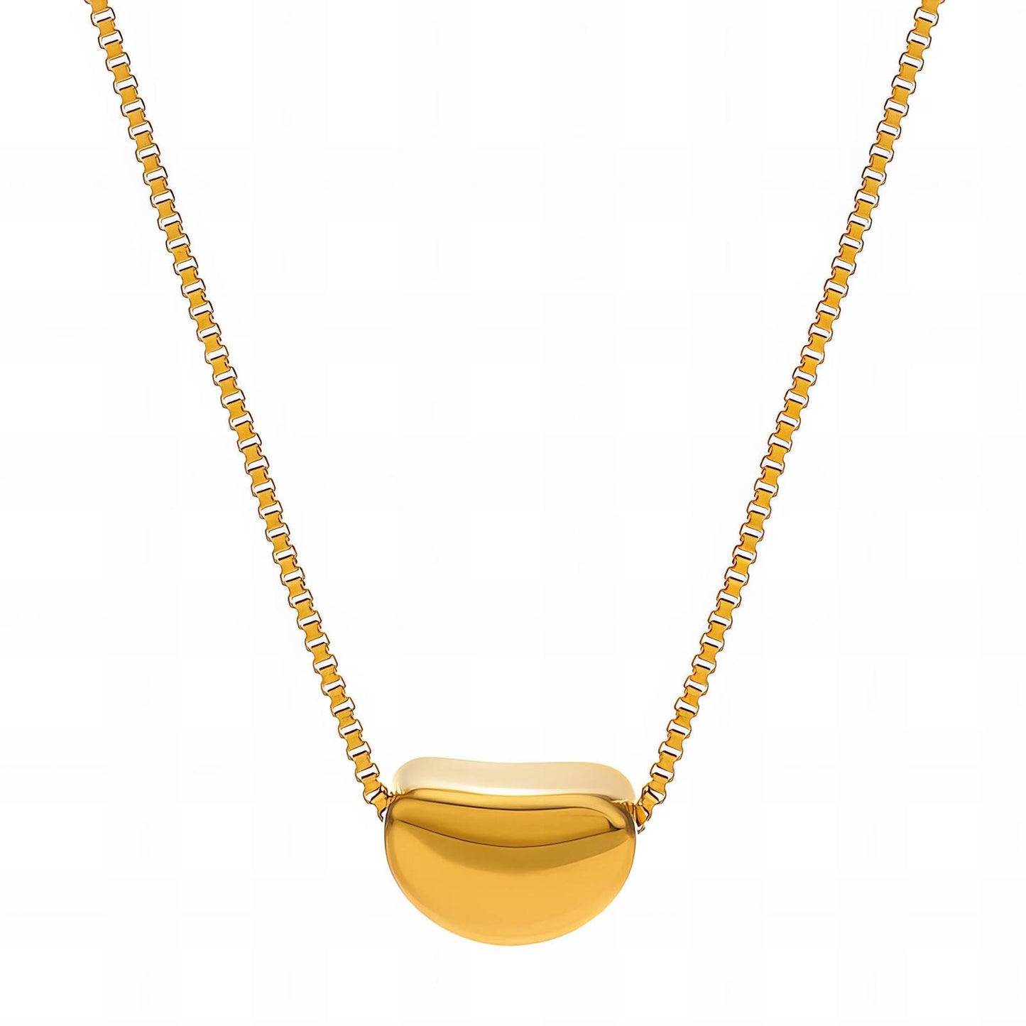 18K gold plated Stainless steel necklace, Mashalla