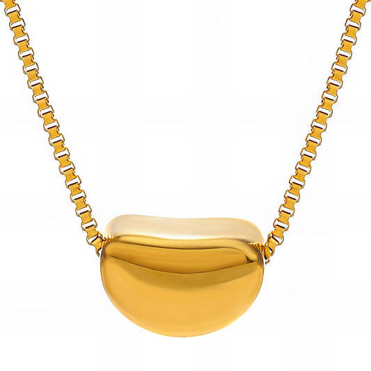 18K gold plated Stainless steel necklace, Mashalla