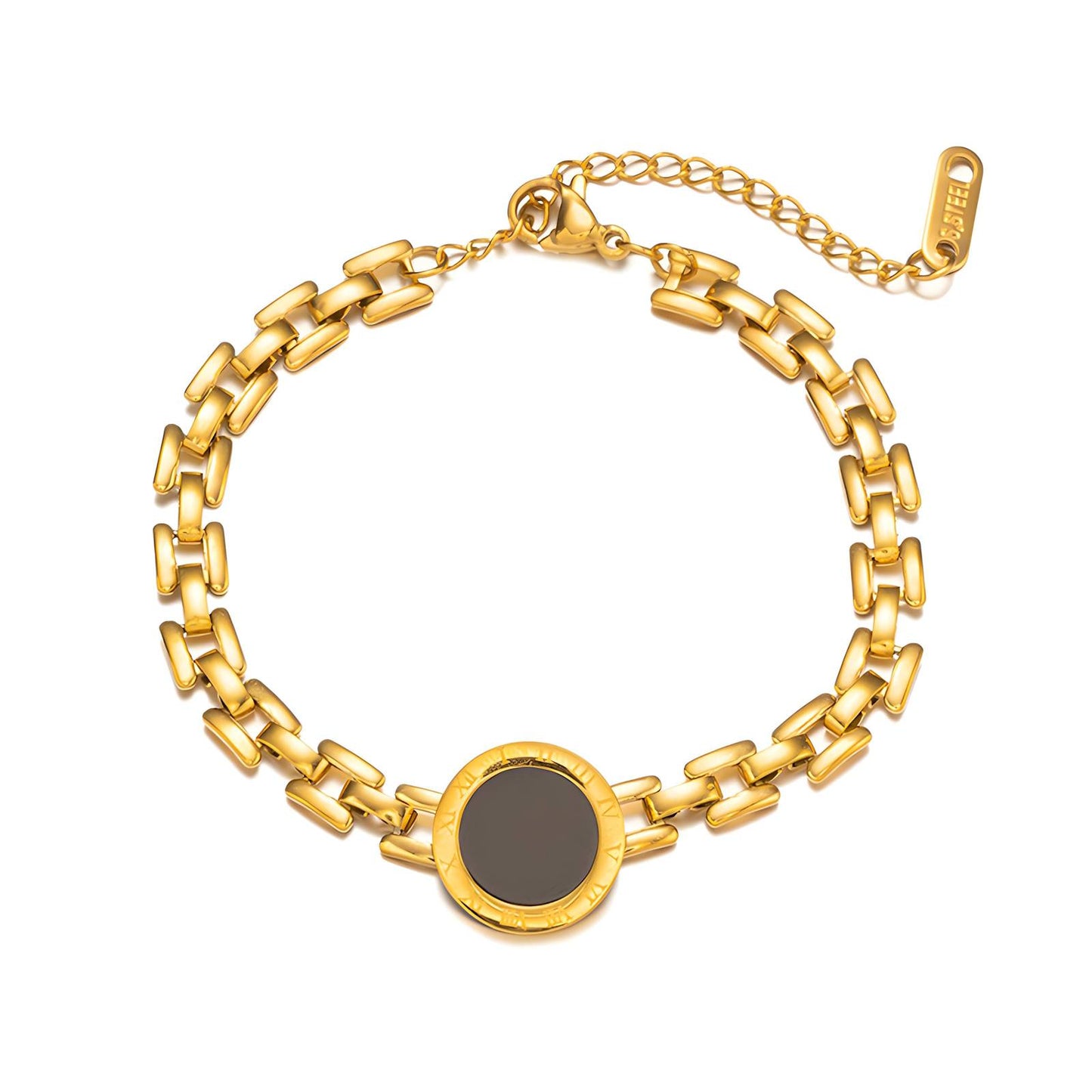 18K gold plated Stainless steel bracelet, Mashalla