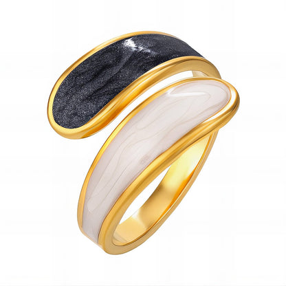 18K gold plated Stainless steel finger ring, Mashalla